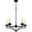 Hillside 5 Light Chandelier in Matte Black 1
