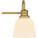 Hinton 3 Light Bath Light in Aged Brass 2