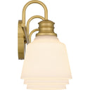Hinton 3 Light Bath Light in Aged Brass 7