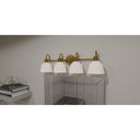 Hinton 4 Light Bath Light in Aged Brass 4