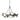 Hubbardton Forge 131068-GG Brooklyn 9-Light Chandelier - Crescent Harbor