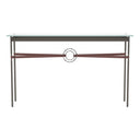 Hubbardton Forge 750118 Equus Console Table - British Brown Leather Accent - Crescent Harbor