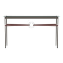 Hubbardton Forge 750118 Equus Console Table - British Brown Leather Accent - Crescent Harbor