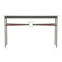 Hubbardton Forge 750118 Equus Console Table - British Brown Leather Accent - Crescent Harbor