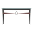 Hubbardton Forge 750118 Equus Console Table - British Brown Leather Accent - Crescent Harbor