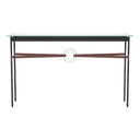 Hubbardton Forge 750118 Equus Console Table - British Brown Leather Accent - Crescent Harbor