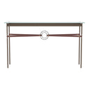 Hubbardton Forge 750118 Equus Console Table - British Brown Leather Accent - Crescent Harbor