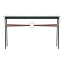 Hubbardton Forge 750118 Equus Console Table - British Brown Leather Accent - Crescent Harbor