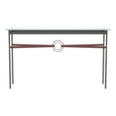 Hubbardton Forge 750118 Equus Console Table - British Brown Leather Accent - Crescent Harbor