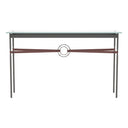 Hubbardton Forge 750118 Equus Console Table - British Brown Leather Accent - Crescent Harbor