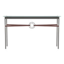 Hubbardton Forge 750118 Equus Console Table - British Brown Leather Accent - Crescent Harbor