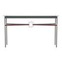 Hubbardton Forge 750118 Equus Console Table - British Brown Leather Accent - Crescent Harbor