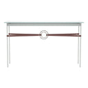 Hubbardton Forge 750118 Equus Console Table - British Brown Leather Accent - Crescent Harbor