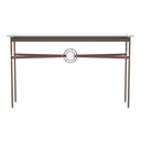 Hubbardton Forge 750118 Equus Console Table - British Brown Leather Accent - Crescent Harbor