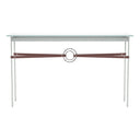 Hubbardton Forge 750118 Equus Console Table - British Brown Leather Accent - Crescent Harbor