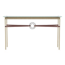 Hubbardton Forge 750118 Equus Console Table - British Brown Leather Accent - Crescent Harbor