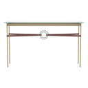 Hubbardton Forge 750118 Equus Console Table - British Brown Leather Accent - Crescent Harbor