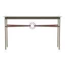 Hubbardton Forge 750118 Equus Console Table - British Brown Leather Accent - Crescent Harbor