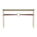 Hubbardton Forge 750118 Equus Console Table - British Brown Leather Accent - Crescent Harbor