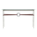 Hubbardton Forge 750118 Equus Console Table - British Brown Leather Accent - Crescent Harbor