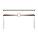 Hubbardton Forge 750118 Equus Console Table - British Brown Leather Accent - Crescent Harbor