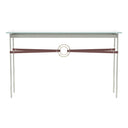 Hubbardton Forge 750118 Equus Console Table - British Brown Leather Accent - Crescent Harbor