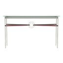 Hubbardton Forge 750118 Equus Console Table - British Brown Leather Accent - Crescent Harbor