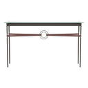 Hubbardton Forge 750118 Equus Console Table - British Brown Leather Accent - Crescent Harbor