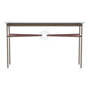 Hubbardton Forge 750118 Equus Console Table - British Brown Leather Accent - Crescent Harbor