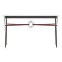 Hubbardton Forge 750118 Equus Console Table - British Brown Leather Accent - Crescent Harbor