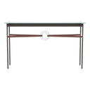 Hubbardton Forge 750118 Equus Console Table - British Brown Leather Accent - Crescent Harbor