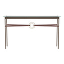 Hubbardton Forge 750118 Equus Console Table - British Brown Leather Accent - Crescent Harbor
