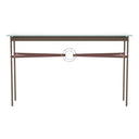 Hubbardton Forge 750118 Equus Console Table - British Brown Leather Accent - Crescent Harbor