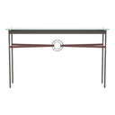Hubbardton Forge 750118 Equus Console Table - British Brown Leather Accent - Crescent Harbor