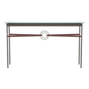 Hubbardton Forge 750118 Equus Console Table - British Brown Leather Accent - Crescent Harbor