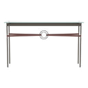 Hubbardton Forge 750118 Equus Console Table - British Brown Leather Accent - Crescent Harbor