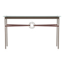 Hubbardton Forge 750118 Equus Console Table - British Brown Leather Accent - Crescent Harbor