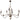 Hunter Lighting 19-HL25 Teren 9 Light 2-Tier Chandelier in Distressed White 9