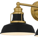 Huxley 3 Light Bath Light in Aged Brass 2