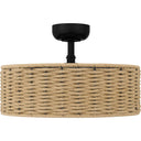 Islander 4 Light Fandelier in Matte Black 6