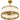 Kate 4 Light Fandelier in Brushed Gold 6
