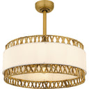 Kate 4 Light Fandelier in Brushed Gold 1