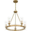 Kelleher 5 Light Chandelier in Nouveau Painted Weathered Brass 6