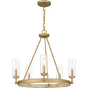 Kelleher 5 Light Chandelier in Nouveau Painted Weathered Brass 1