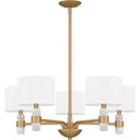 Kimberly 5 Light Chandelier in Brushed Weathered Brass 3