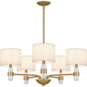 Kimberly 5 Light Chandelier in Brushed Weathered Brass 4