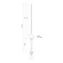 Kuzco Dorian EG26718-BK 18 Inch LED Exterior Low Voltage Landscape 3