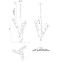 Kuzco Juniper CH55524 3 Head LED Chandelier 5