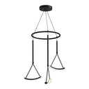 Kuzco Mobil CH81527-BK-UNV 27 Inch LED Chandelier