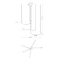 Kuzco Talis MP89570 70 Inch LED Multi Pendant 1